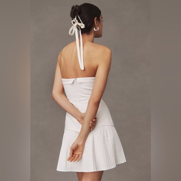 BHLDN Talia Strapless Drop-Waist Mini Dress (D10) - Picture 4 of 6